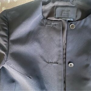 NWOT wool/silk Prada evening jacket — mint condition! Size 40